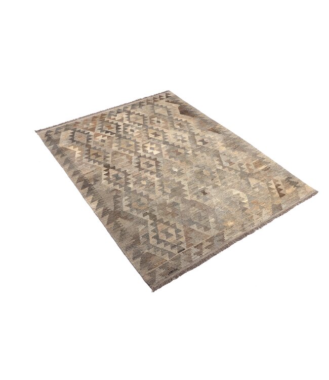 197x150 cm Handwoven Natural  Wool Kelim Area Rug