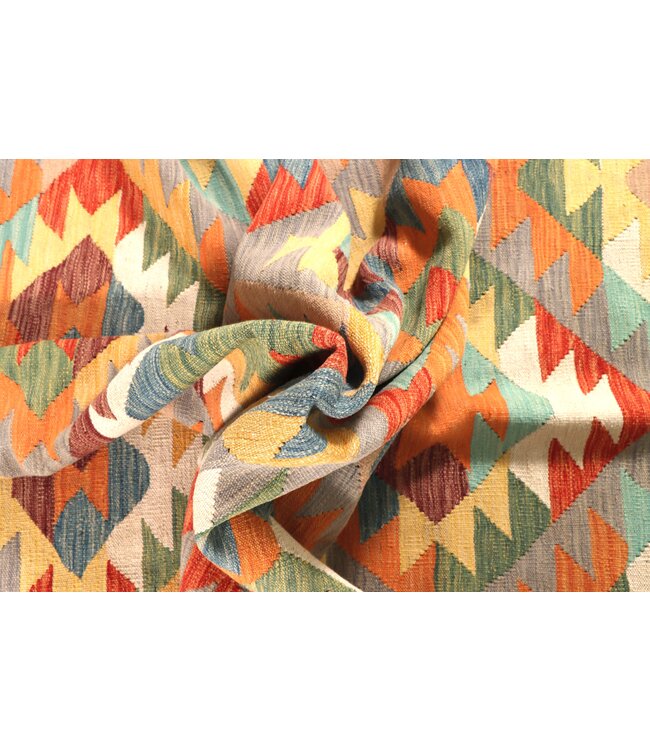 303x191 cm Handwoven Traditional Kelim Area Rug Wool Carpet