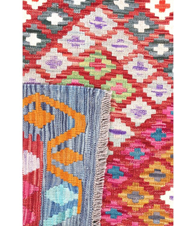 200x149 cm Handgewebter Traditioneller Kelim Teppich Woll