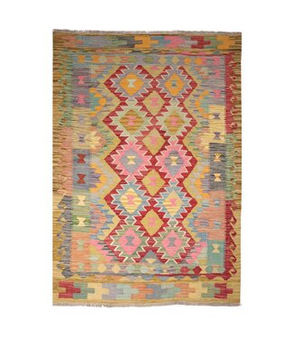 Kelimshop 198x148 cm Handwoven Traditional Kelim Area Rug Wool Carpet Kelimshop 198x148 cm Handwoven Traditional Kelim Area Rug Wool Carpet