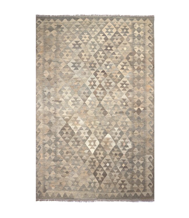 247x165 cm Handwoven Natural  Wool Kelim Area Rug