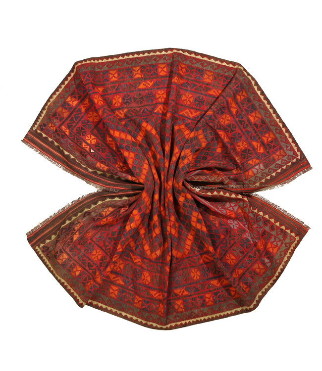 316x230cm Vintage Kelim teppich im alten Stil aus 100 % Wolle Maimana