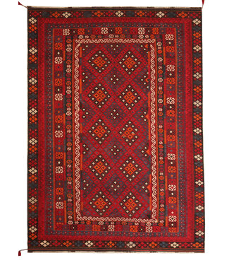 Kelimshop 396x263cm Vintage Kelim teppich im alten Stil aus 100 % Wolle Maimana Kelimshop 396x263cm Vintage Kelim teppich im alten Stil aus 100 % Wolle Maimana