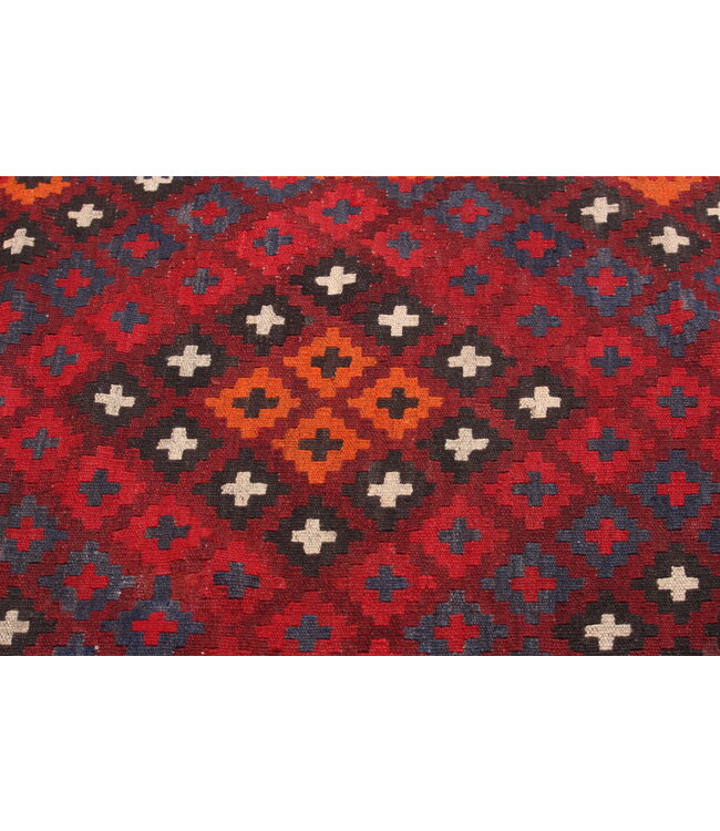 396x263cm Vintage Kelim Oude stijl 100% wollen Kelim Tapijt Maimana