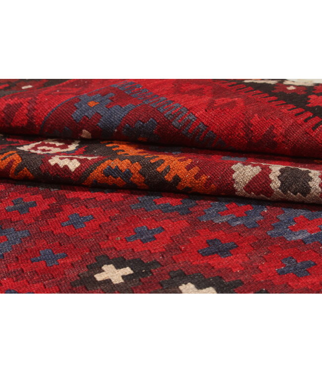 396x263cm Vintage Kelim teppich im alten Stil aus 100 % Wolle Maimana