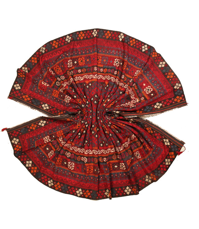 396x263cm Vintage Kelim teppich im alten Stil aus 100 % Wolle Maimana