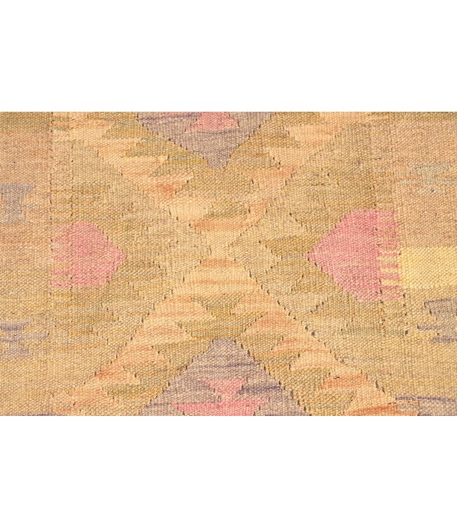 295x77 cm Handwoven Kelim Runner Wool Rug