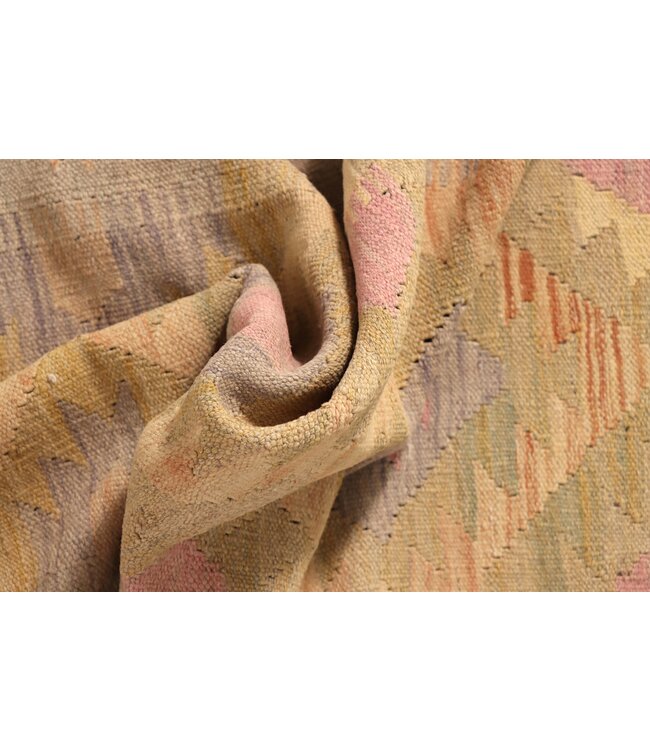 295x77 cm Handwoven Kelim Runner Wool Rug