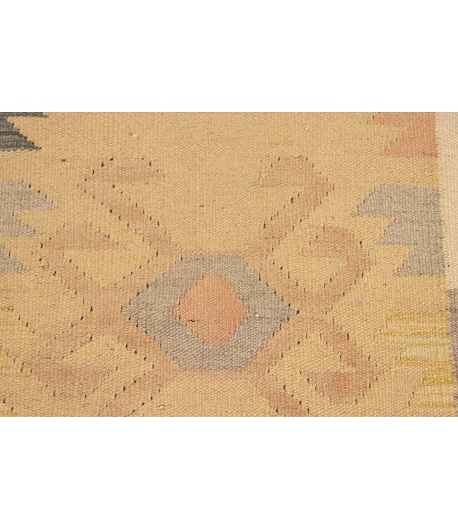 296x76 cm Handwoven Kelim Runner Wool Rug