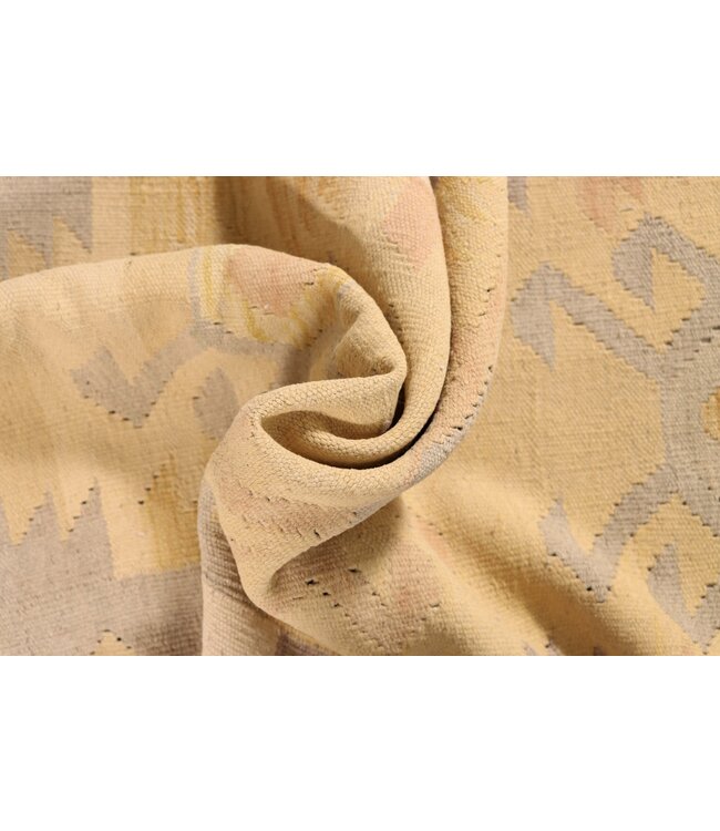 296x76 cm Handwoven Kelim Runner Wool Rug