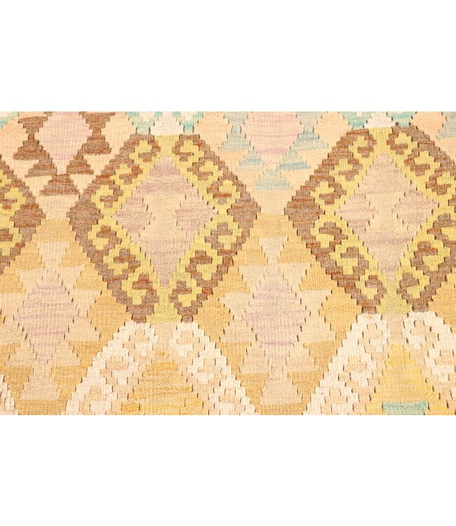 196x142 cm Handwoven Traditional Kelim Area Rug Wool Carpet