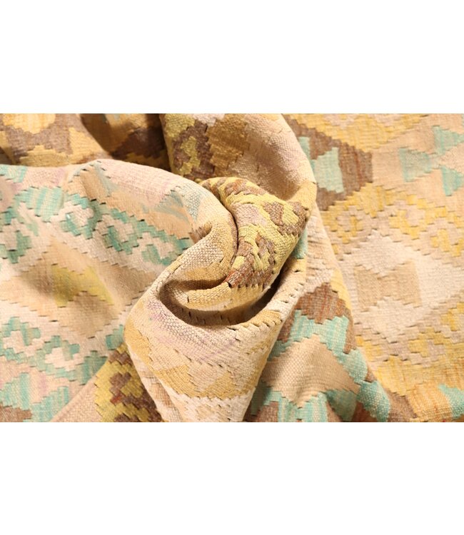 196x142 cm Handgewebter Traditioneller Kelim Teppich Woll