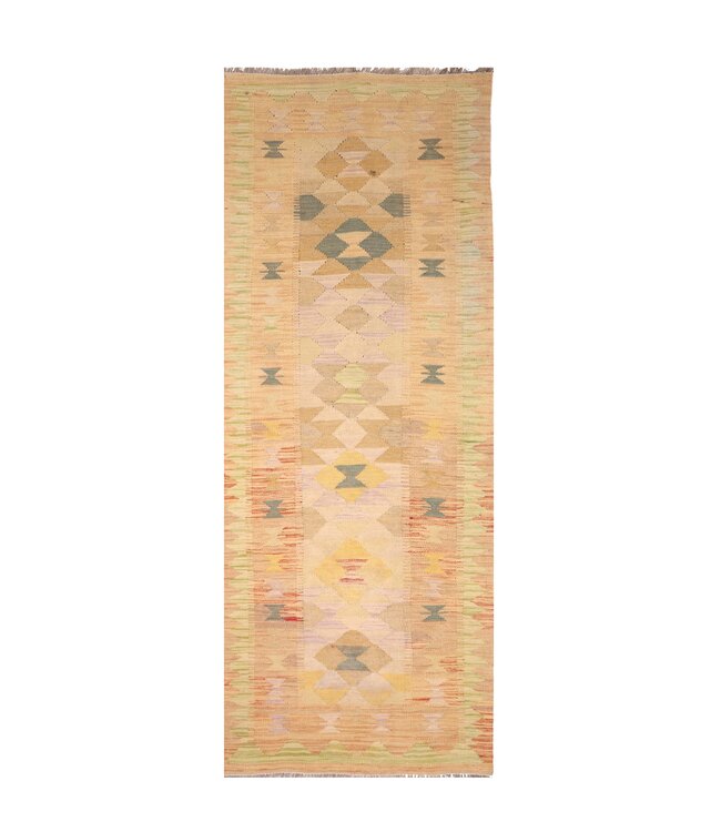 247x82 cm Handgewebter Kelim Läufer  Wollteppich