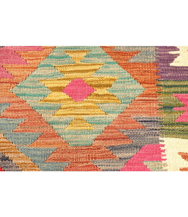 189x124 cm Handwoven Traditional Kelim Area Rug Wool Carpet