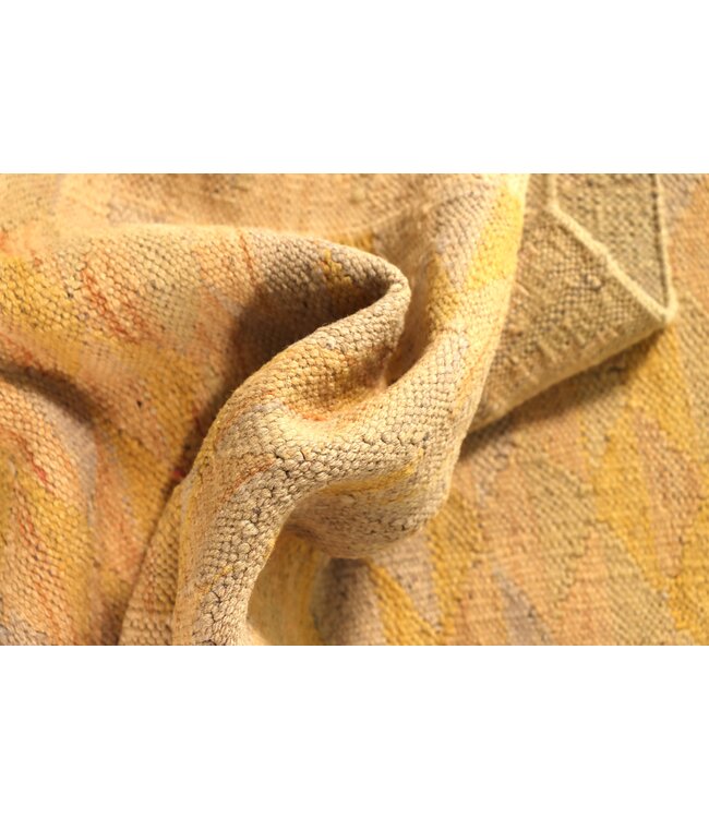 200x58 cm Handgewebter Kelim Läufer  Wollteppich