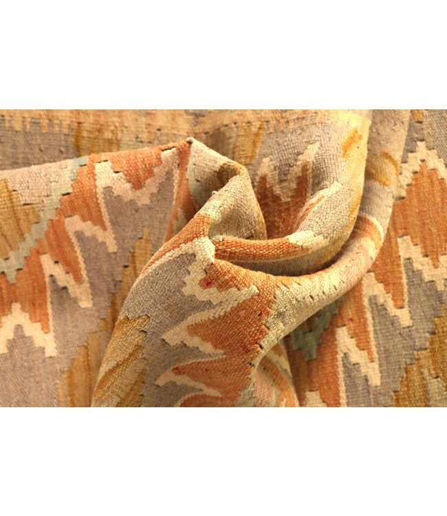 294x77 cm Handwoven Kelim Runner Wool Rug