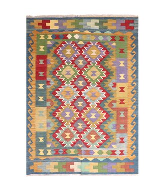 Kelimshop 202x149 cm Handwoven Traditional Kelim Area Rug Wool Carpet Kelimshop 202x149 cm Handwoven Traditional Kelim Area Rug Wool Carpet