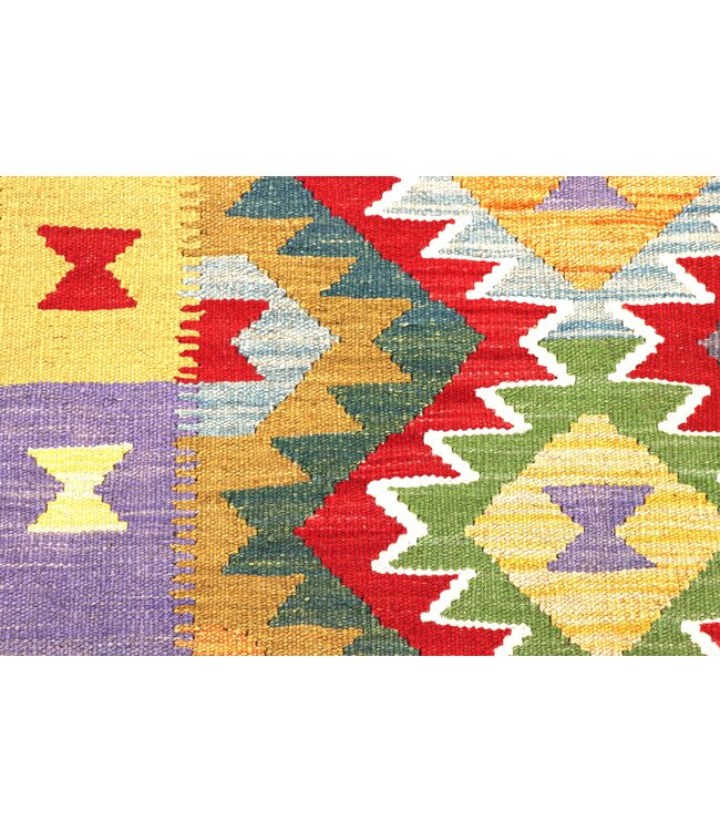 202x149 cm Handwoven Traditional Kelim Area Rug Wool Carpet