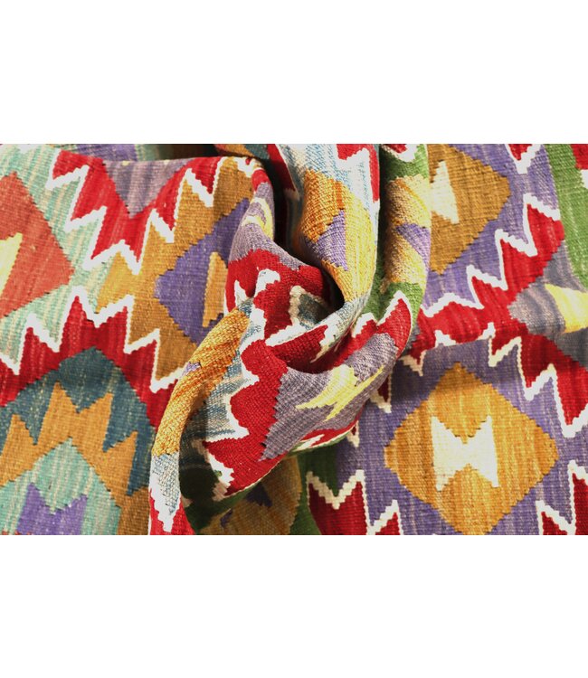 202x149 cm Handgewebter Traditioneller Kelim Teppich Woll