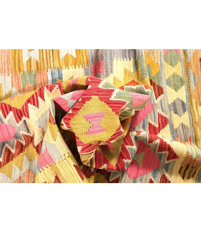 203x147 cm Handgewebter Traditioneller Kelim Teppich Woll