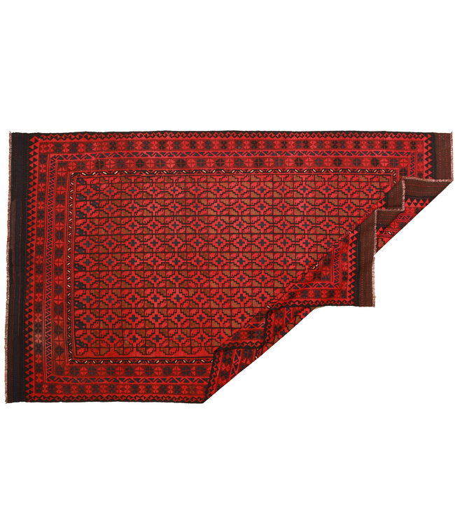 405x243cm Vintage Kelim teppich im alten Stil aus 100 % Wolle Maimana