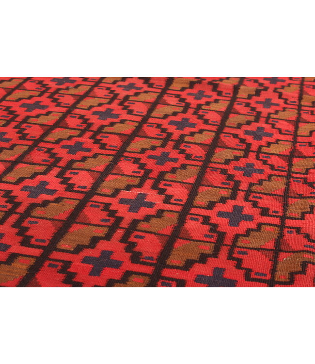 405x243cm Vintage Kelim teppich im alten Stil aus 100 % Wolle Maimana