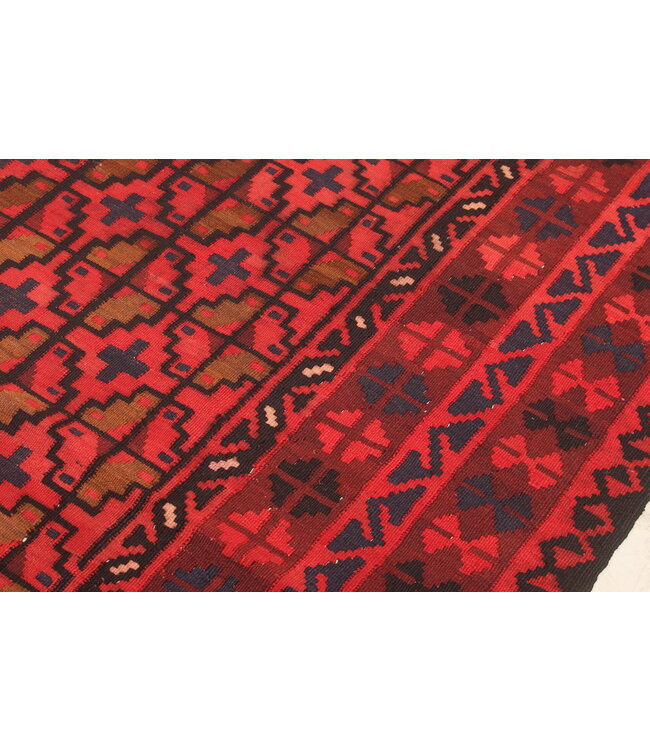 405x243cm Vintage Kelim teppich im alten Stil aus 100 % Wolle Maimana