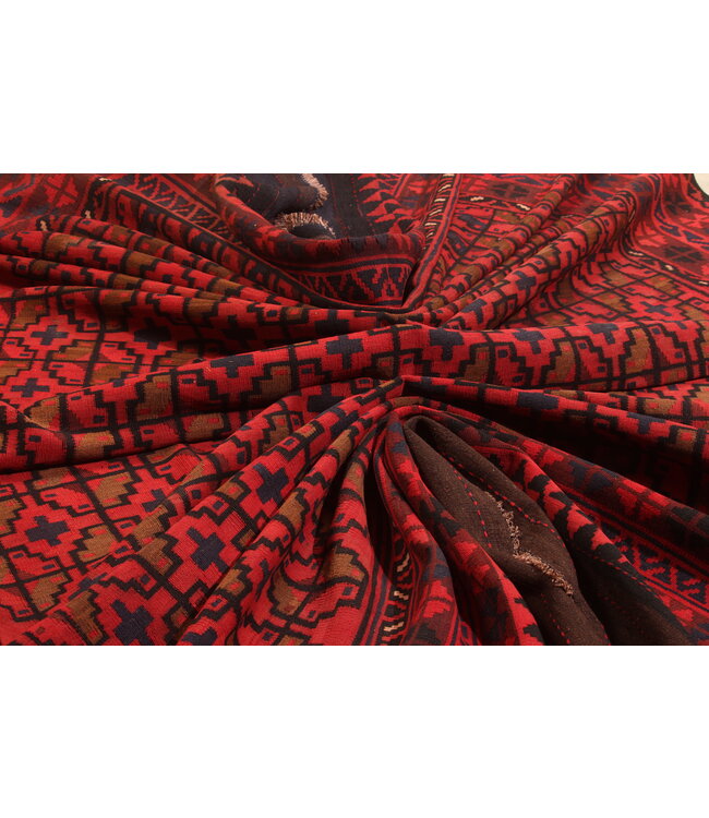 405x243cm Vintage Kelim teppich im alten Stil aus 100 % Wolle Maimana