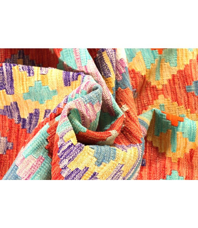 207x152 cm Handgewebter Traditioneller Kelim Teppich Woll