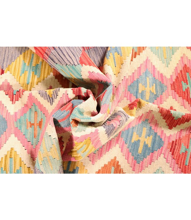 211x146 cm Handwoven Traditional Kelim Area Rug Wool Carpet