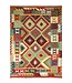 Kelimshop 203x150 cm Handgewebter Traditioneller Kelim Teppich Woll
