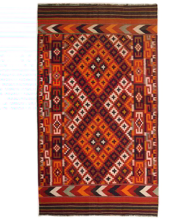 365x203cm  Vintage Kilim Old style 100% wool Kilim Rug Maimana