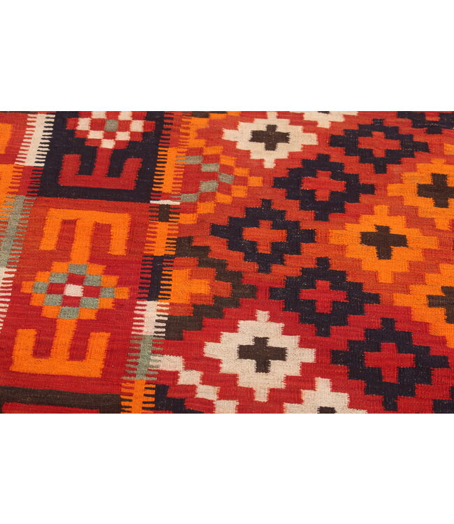 365x203cm Vintage Kelim Oude stijl 100% wollen Kelim Tapijt Maimana