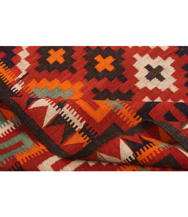 365x203cm Vintage Kelim teppich im alten Stil aus 100 % Wolle Maimana