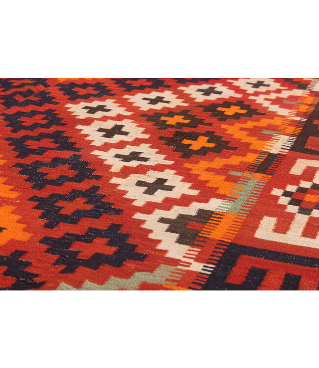 365x203cm Vintage Kelim Oude stijl 100% wollen Kelim Tapijt Maimana