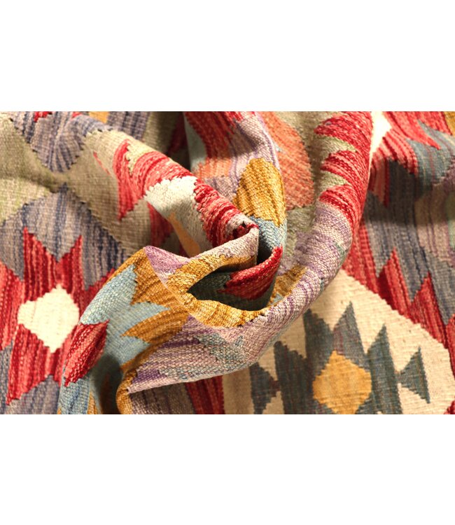 188x122 cm Handwoven Traditional Kelim Area Rug Wool Carpet