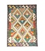 Kelimshop 178x125 cm Handgewebter Traditioneller Kelim Teppich Woll