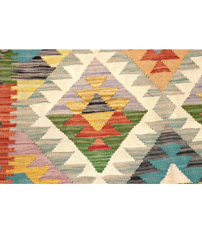 178x125 cm Handgeweven Traditionele Kelim Vloerkleed Wol Tapijt