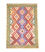 Kelimshop 184x123 cm Handgeweven Traditionele Kelim Vloerkleed Wol Tapijt