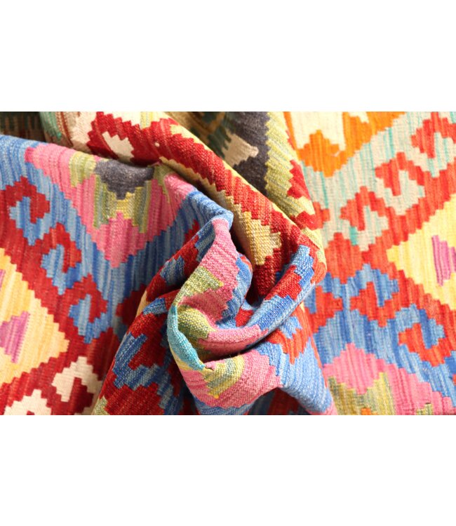 184x123 cm Handwoven Traditional Kelim Area Rug Wool Carpet