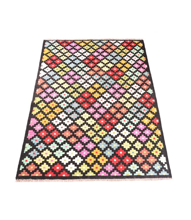 176x125 cm Handgeweven Moderne  Wollen Kelim Tapijt