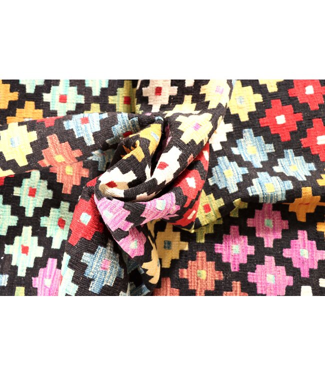 176x125 cm Handgewebter Moderner  Woll-Kelim-Teppich