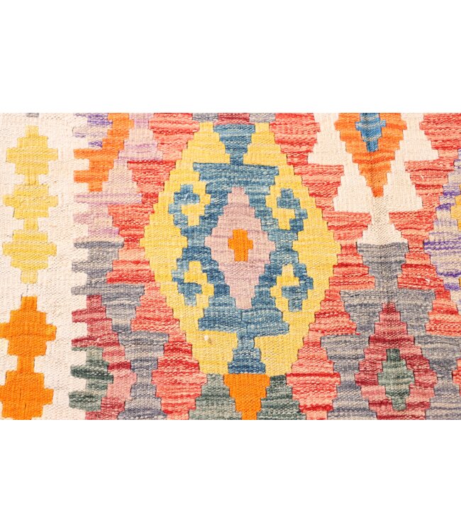 183x120 cm Handgewebter Traditioneller Kelim Teppich Woll