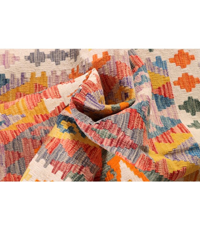 183x120 cm Handgewebter Traditioneller Kelim Teppich Woll