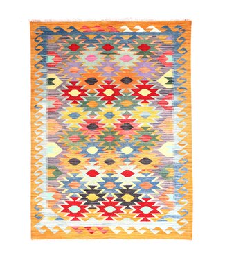 Kelimshop 178x132 cm Handgewebter Traditioneller Kelim Teppich Woll Kelimshop 178x132 cm Handgewebter Traditioneller Kelim Teppich Woll