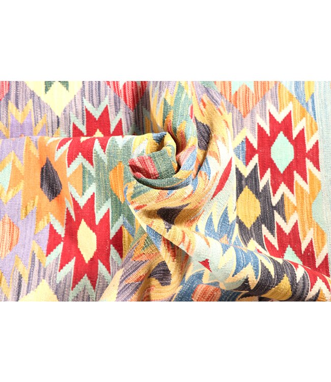 178x132 cm Handwoven Traditional Kelim Area Rug Wool Carpet