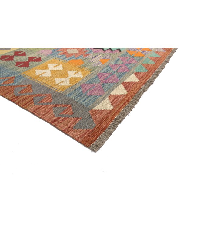 246x172 cm Handgewebter Traditioneller Kelim Teppich Woll