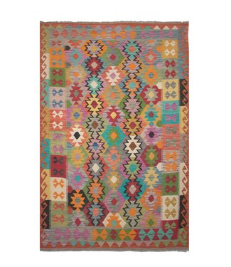 Kelimshop 246x172 cm Handgeweven Traditionele Kelim Vloerkleed Wol Tapijt Kelimshop 246x172 cm Handgeweven Traditionele Kelim Vloerkleed Wol Tapijt