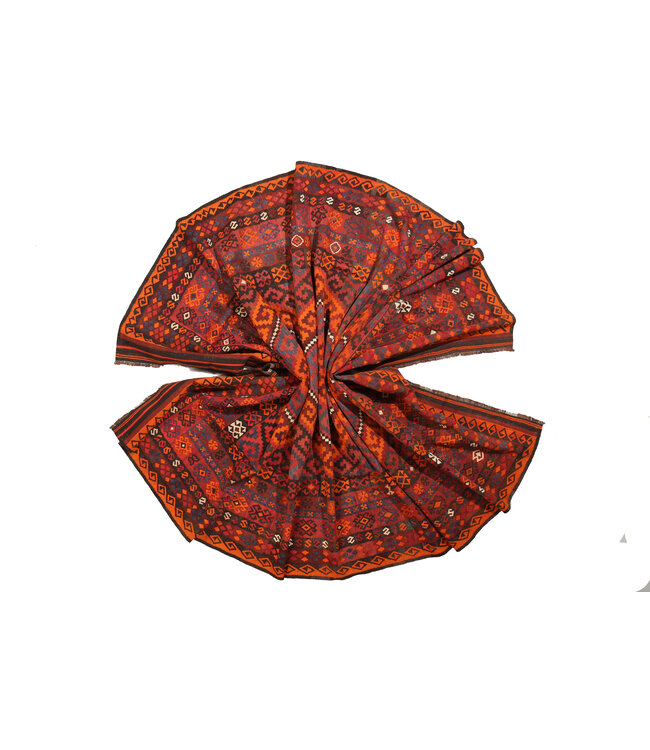 449x266cm Vintage Kelim Oude stijl 100% wollen Kelim Tapijt Maimana