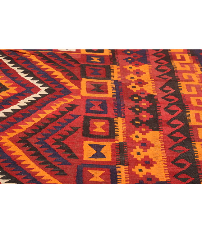 424x234cm  Vintage Kilim Old style 100% wool Kilim Rug Maimana